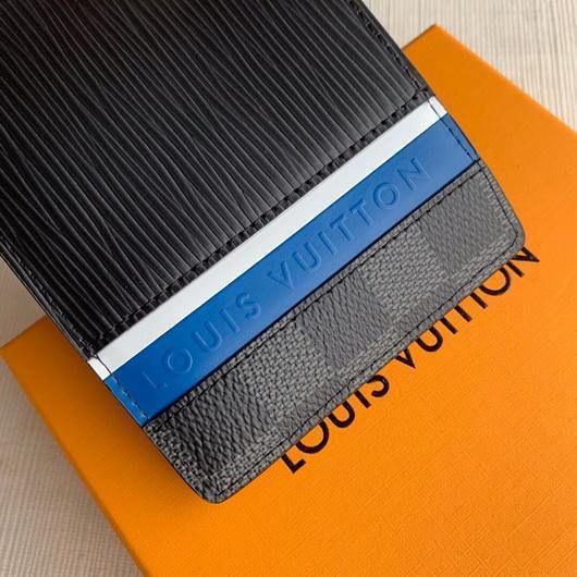 LV M69538 Louis Vuitton Multiple Wallet Epi Black - luxibagsmall