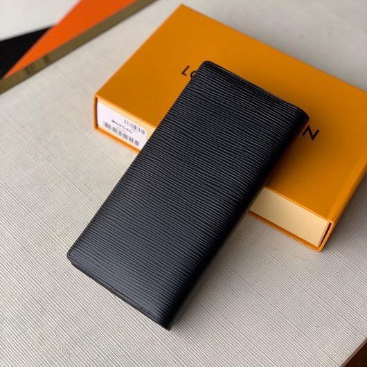 LV M69540 Louis Vuitton Brazza Wallet Epi Black - luxibagsmall