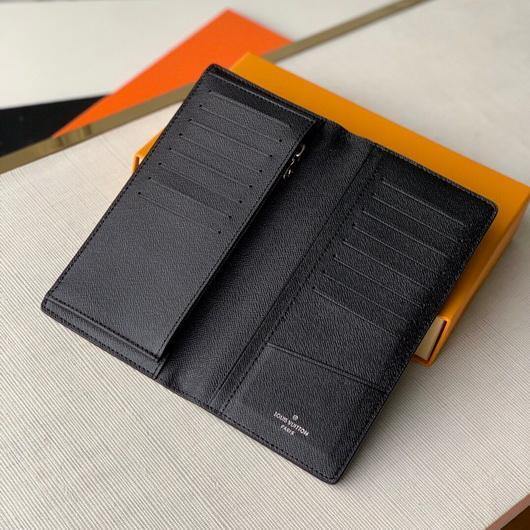 LV M69540 Louis Vuitton Brazza Wallet Epi Black - luxibagsmall