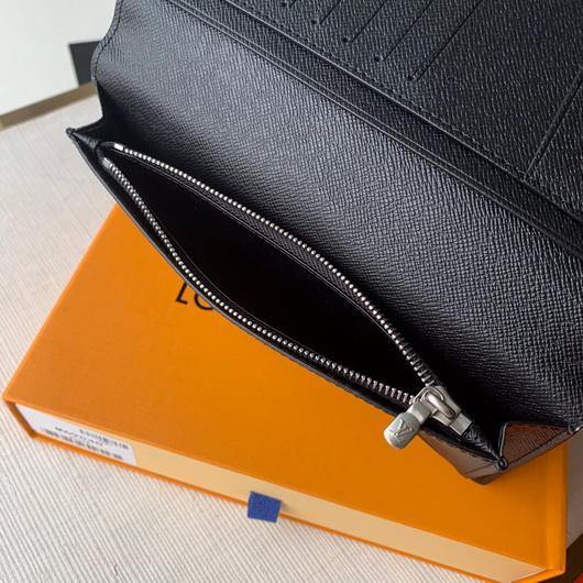 LV M69540 Louis Vuitton Brazza Wallet Epi Black - luxibagsmall
