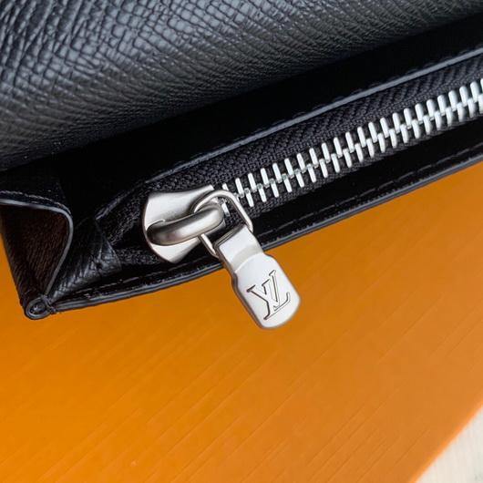 LV M69540 Louis Vuitton Brazza Wallet Epi Black - luxibagsmall