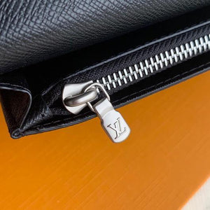 LV M69540 Louis Vuitton Brazza Wallet Epi Black - luxibagsmall