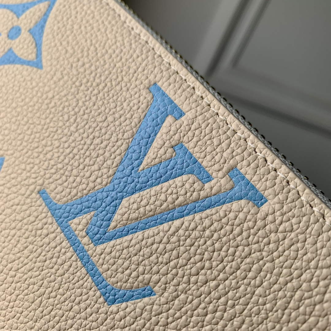 LV M69794 Louis Vuitton Zippy Wallet Blue - Default Title - View 5