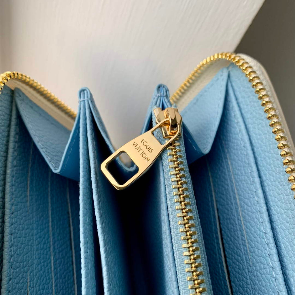 LV M69794 Louis Vuitton Zippy Wallet Blue