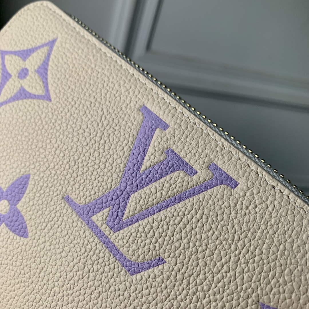 LV M69794 Louis Vuitton Zippy Wallet Taro Purple