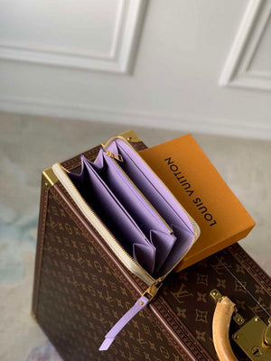 LV M69794 Louis Vuitton Zippy Wallet Taro Purple - Default Title - View 6