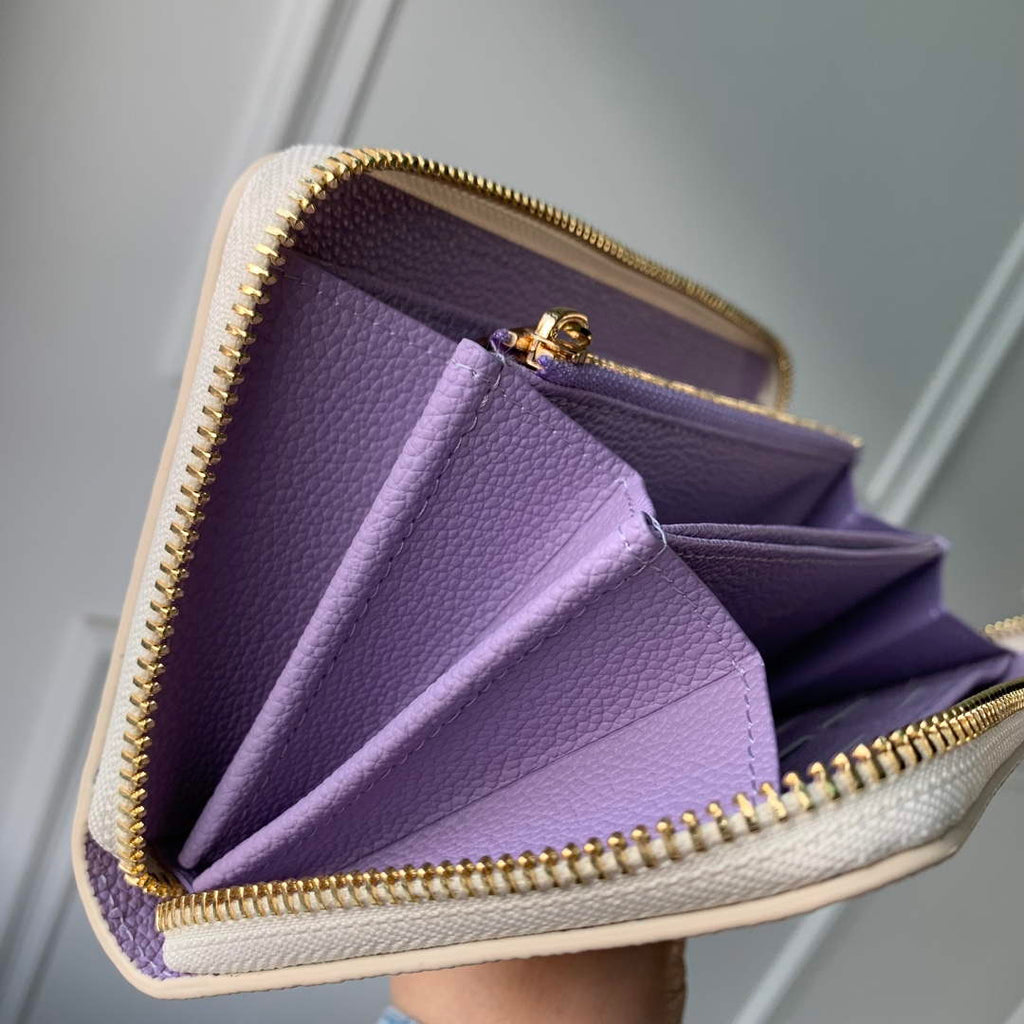 LV M69794 Louis Vuitton Zippy Wallet Taro Purple