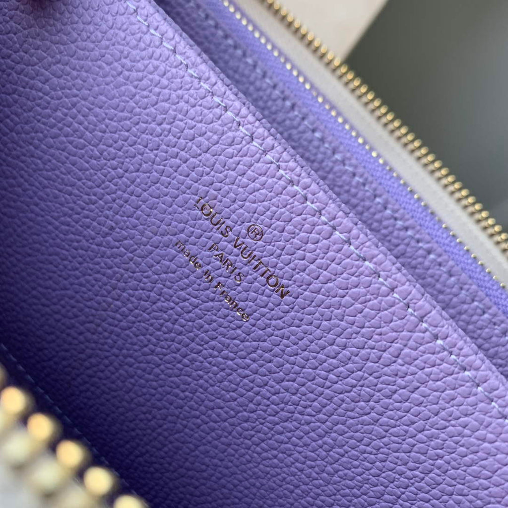 LV M69794 Louis Vuitton Zippy Wallet Taro Purple