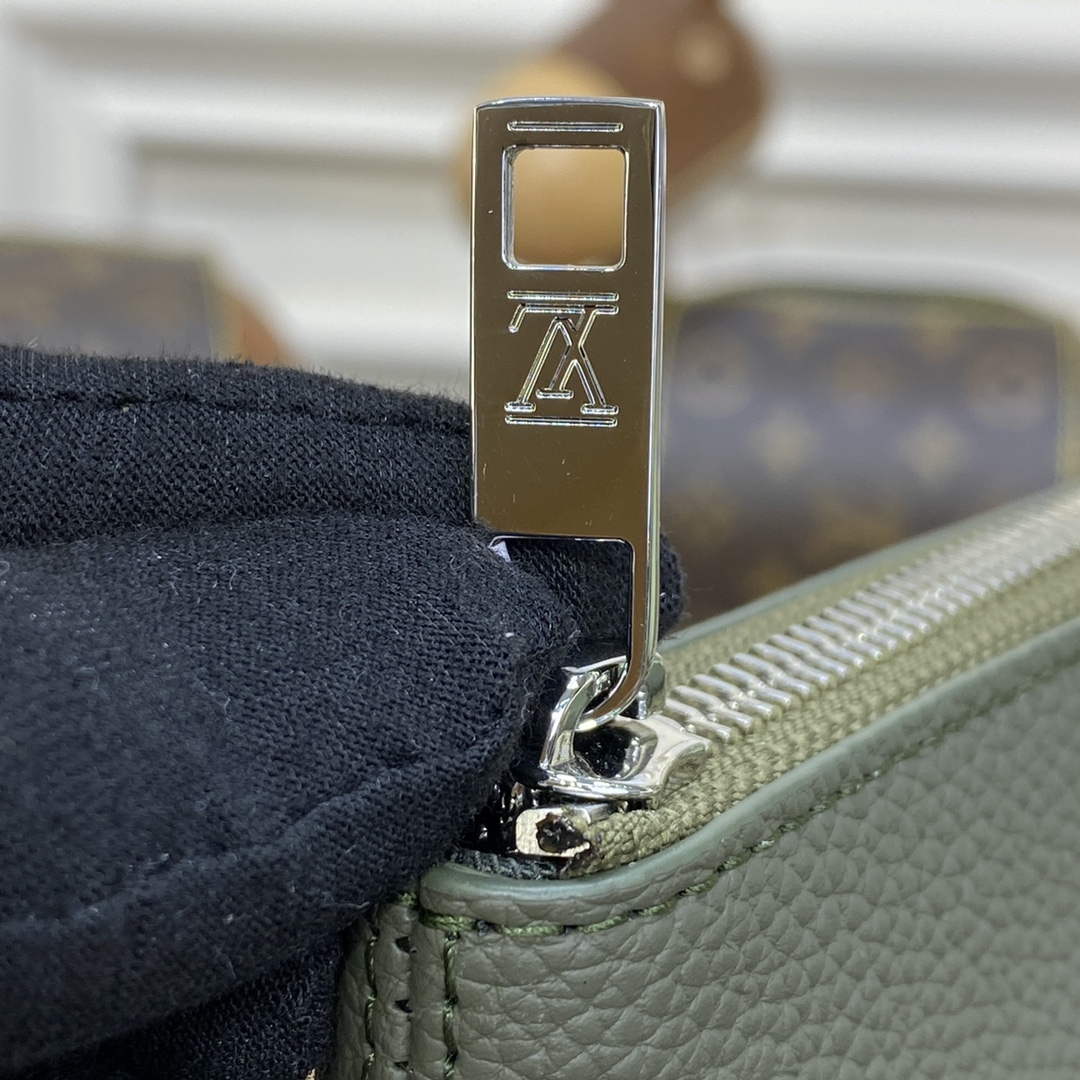 LV M69837 Louis Vuitton Takeoff Pouch Bag ArmyGreen - Default Title - View 7