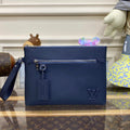 LV M69837 Louis Vuitton Takeoff Pouch Bag Blue - Default Title - View 1