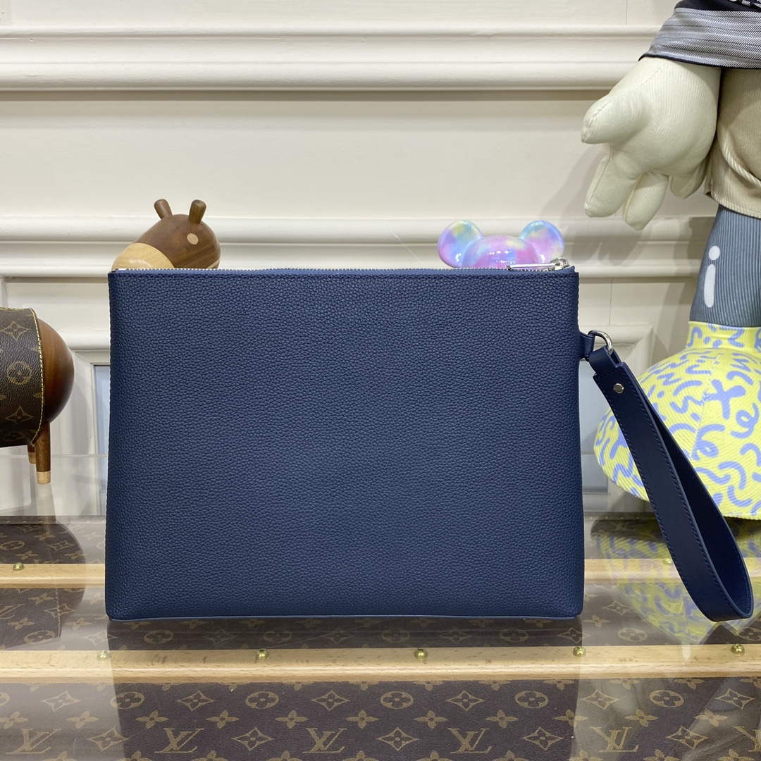 LV M69837 Louis Vuitton Takeoff Pouch Bag Blue - Default Title - View 2