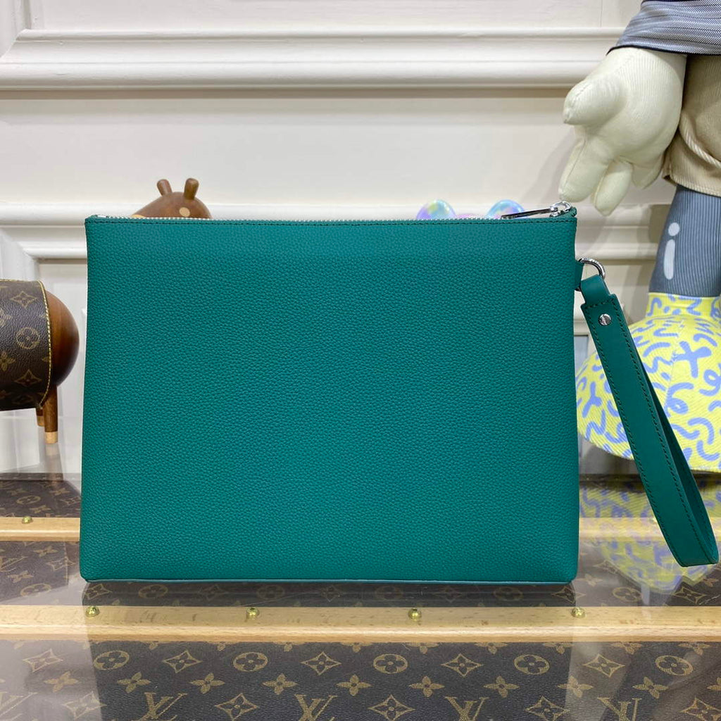 LV M69837 Louis Vuitton Takeoff Pouch Bag Jade green