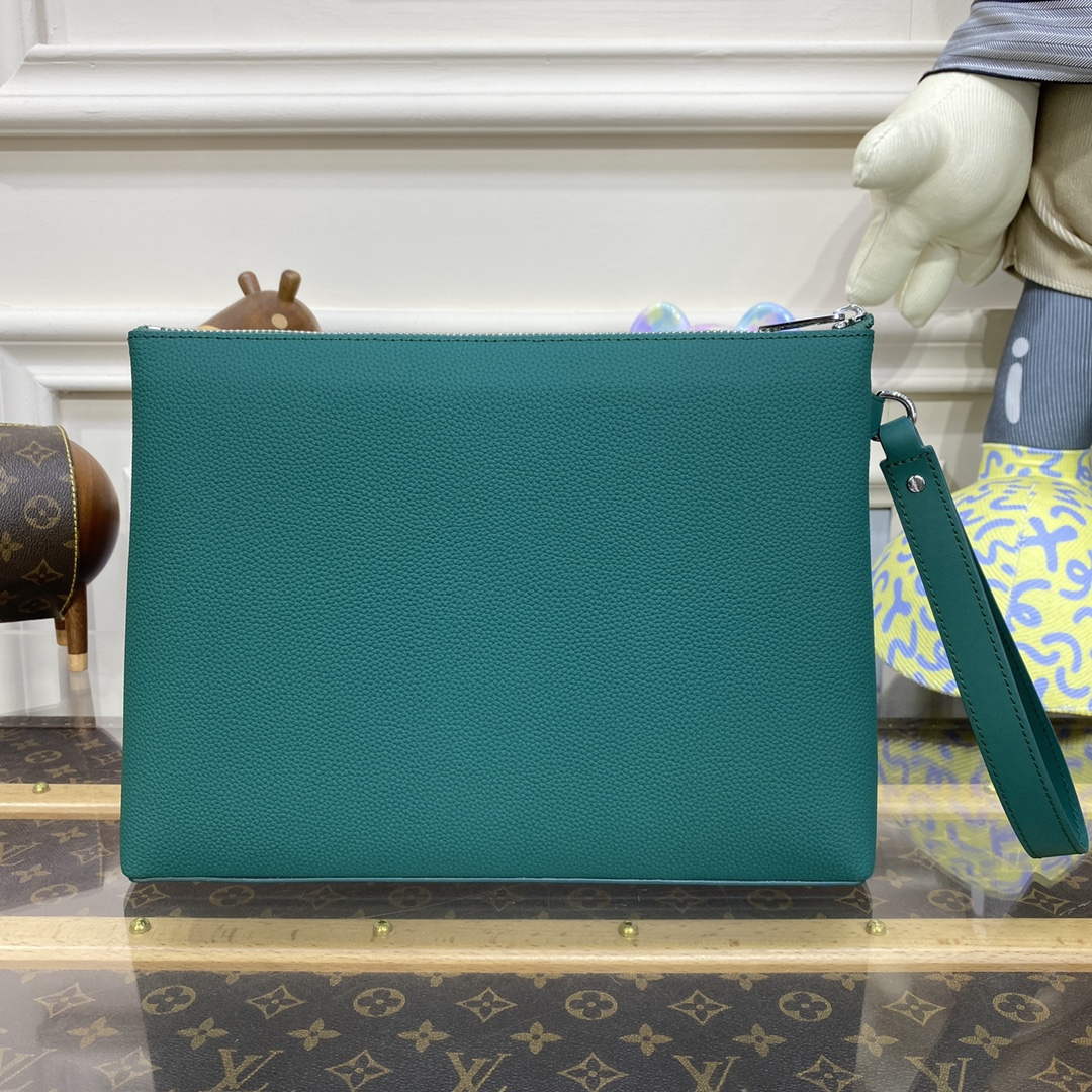 LV M69837 Louis Vuitton Takeoff Pouch Bag Jade green - Default Title - View 2