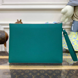 LV M69837 Louis Vuitton Takeoff Pouch Bag Jade green - Default Title - View 2