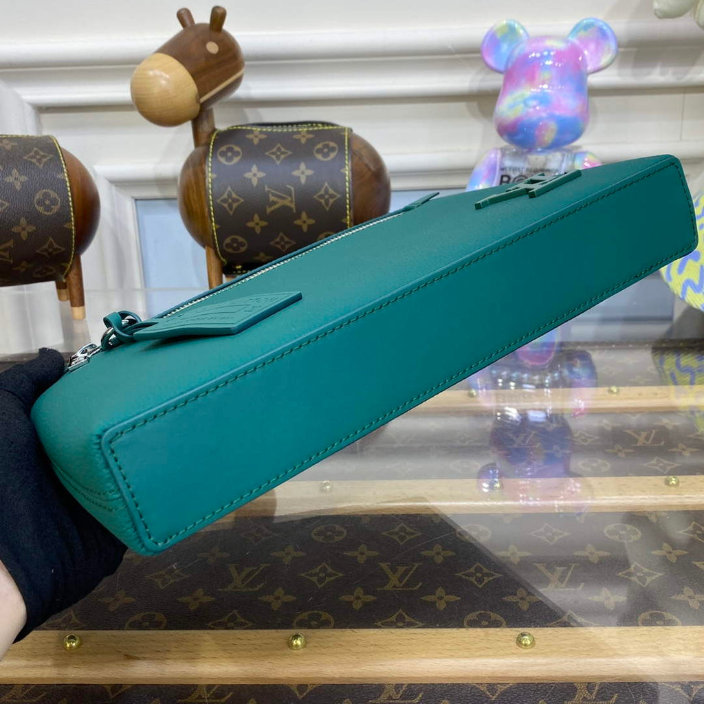 LV M69837 Louis Vuitton Takeoff Pouch Bag Jade green