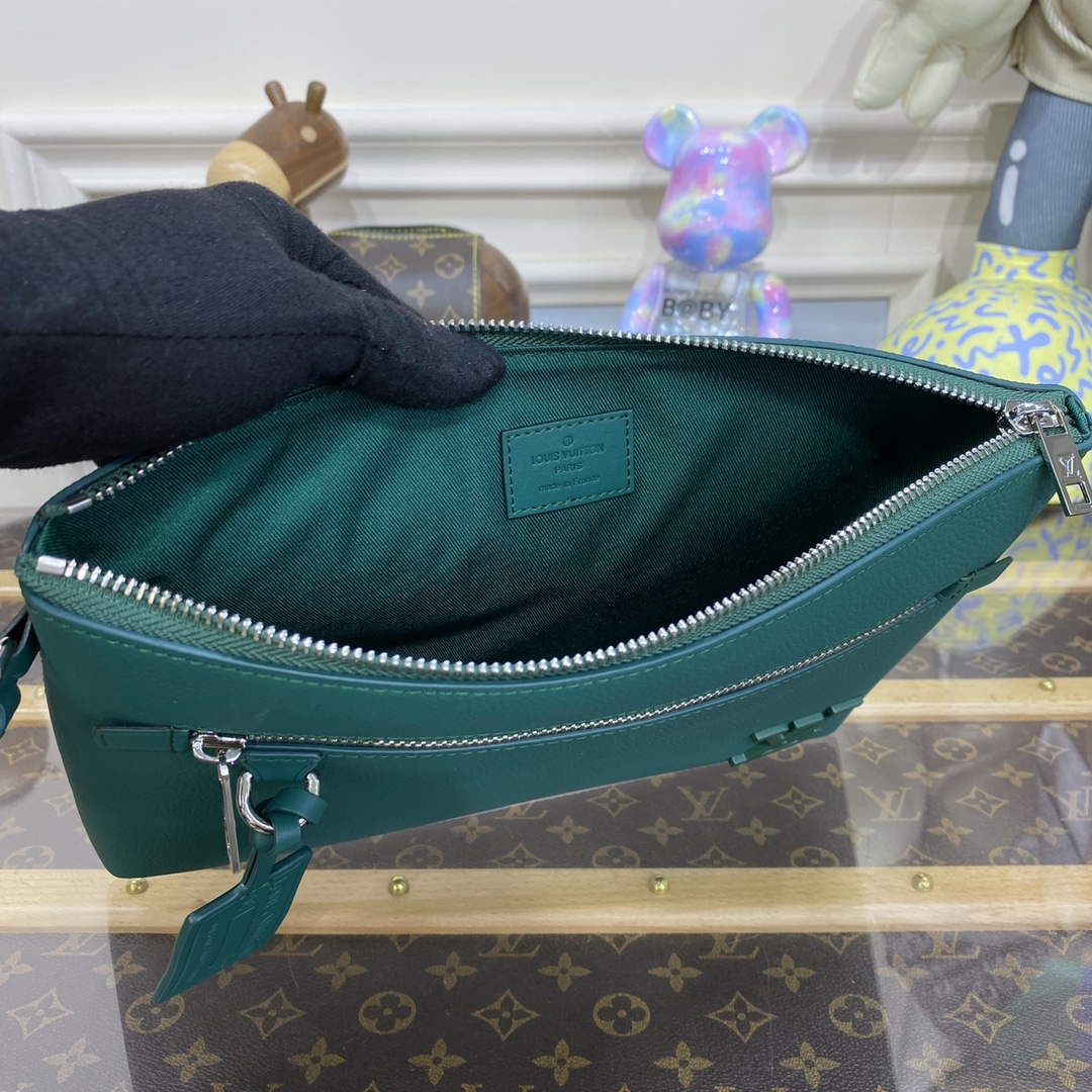 LV M69837 Louis Vuitton Takeoff Pouch Bag Jade green - Default Title - View 9