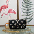 LV M69977 Louis Vuitton M80482 Game on Felicie Pochette Bag Black and Beige - Voguebags