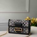 LV M69992 Louis Vuitton  Since 1854 Dauphine Chain Wallet Monogram Black