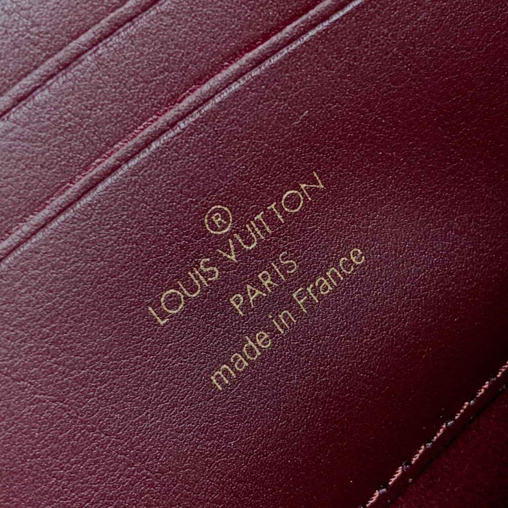 LV M69992 Louis Vuitton  Since 1854 Dauphine Chain Wallet Monogram Red
