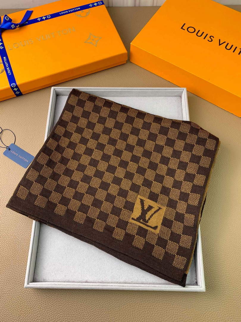 LV M70517 Louis Vuitton Petit Damier Scarf  L60158