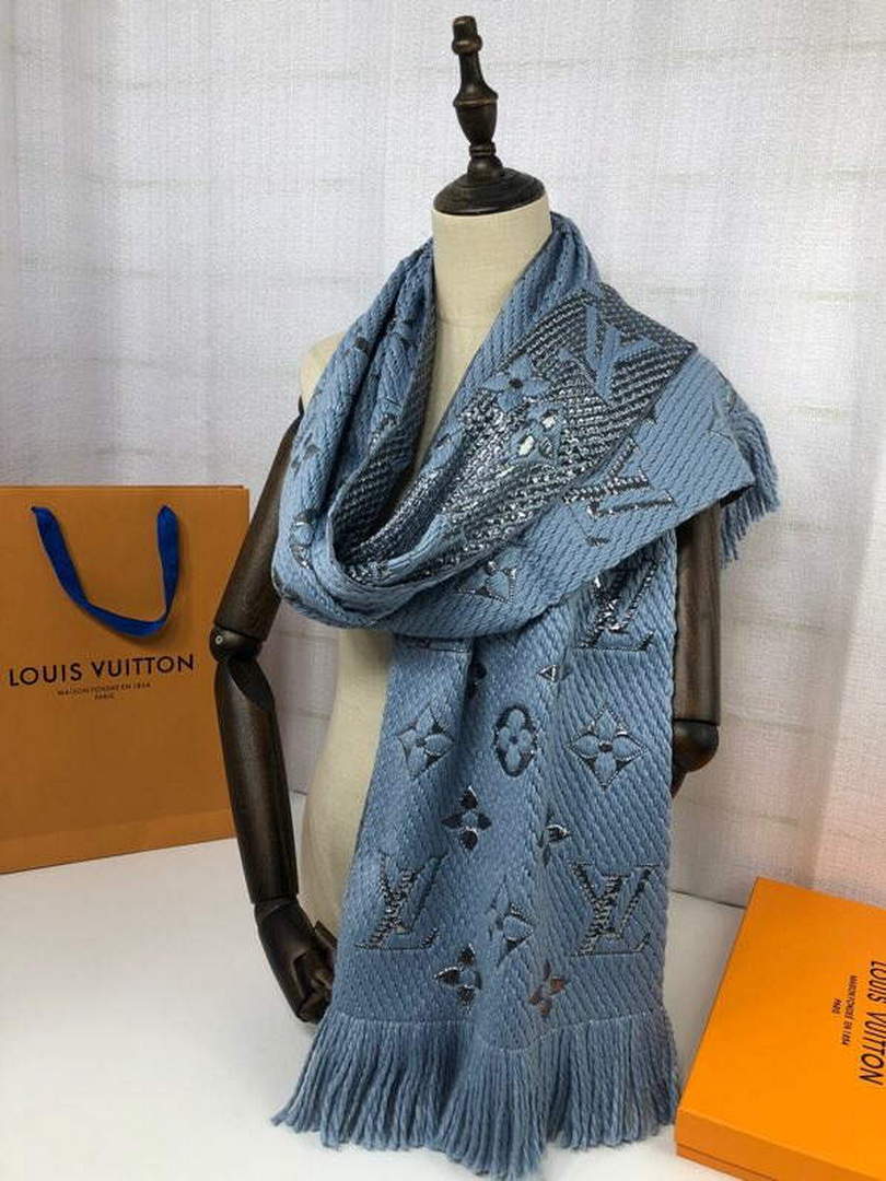 LV M72432 Louis Vuitton Logomania Scarf L60135