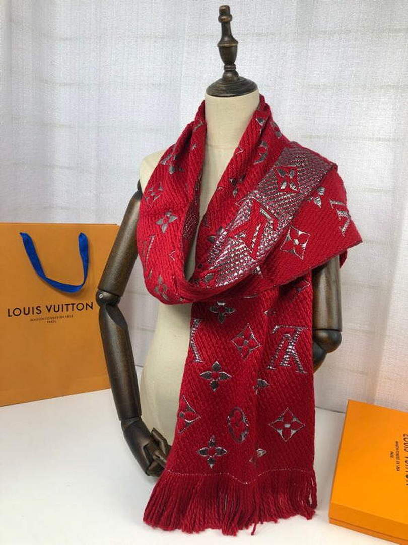 LV M72432 Louis Vuitton Logomania Scarf L60136