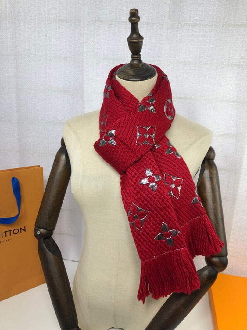 LV M72432 Louis Vuitton Logomania Scarf L60136