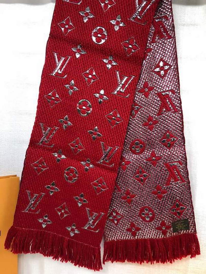 LV M72432 Louis Vuitton Logomania Scarf L60136