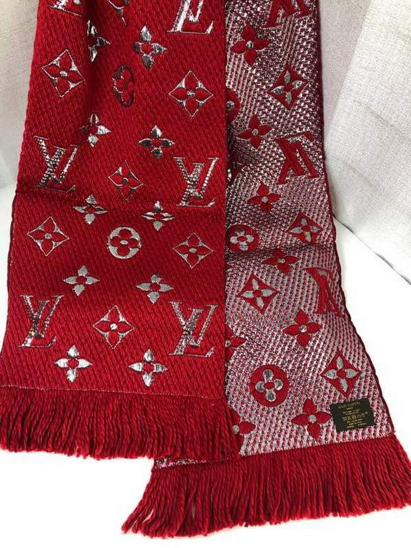 LV M72432 Louis Vuitton Logomania Scarf L60136