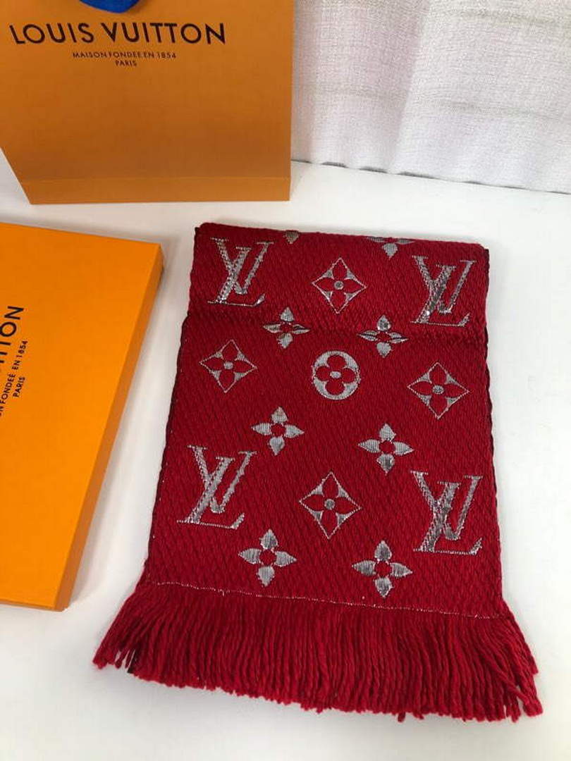 LV M72432 Louis Vuitton Logomania Scarf L60136