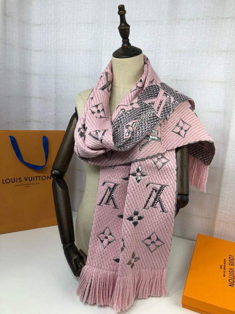 LV M72432 Louis Vuitton Logomania Scarf L60137