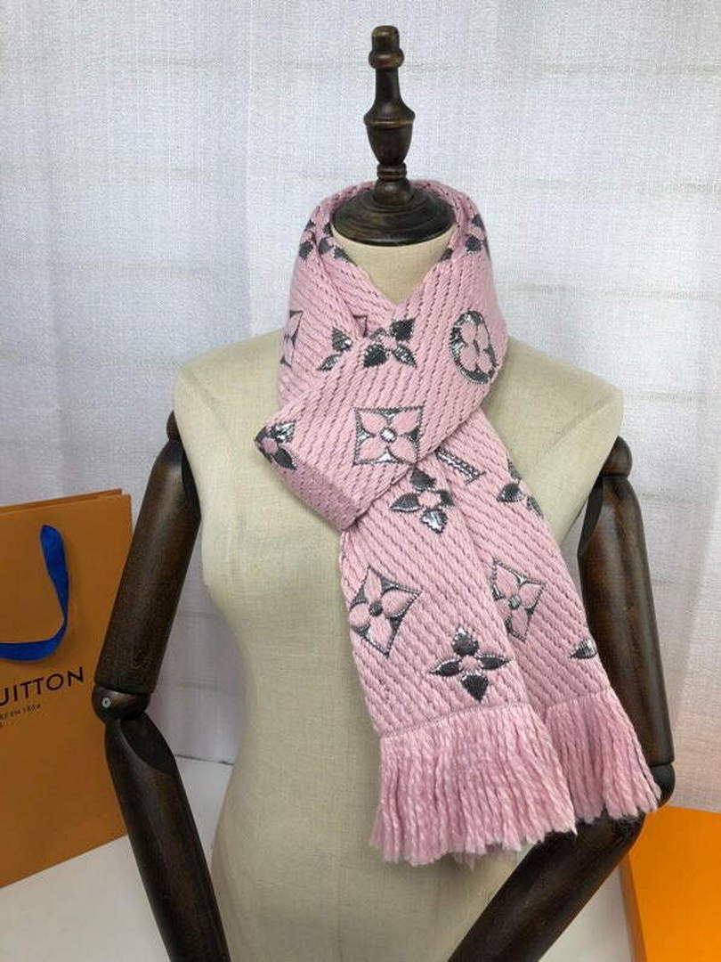 LV M72432 Louis Vuitton Logomania Scarf L60137