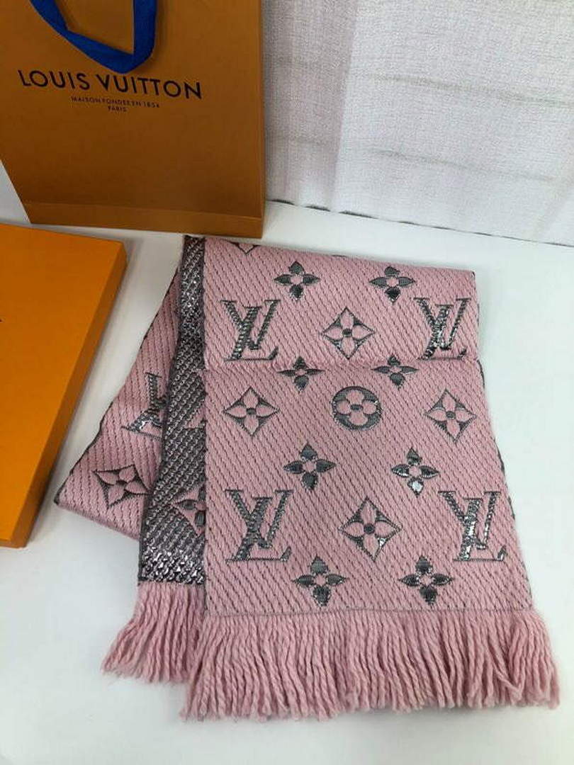 LV M72432 Louis Vuitton Logomania Scarf L60137