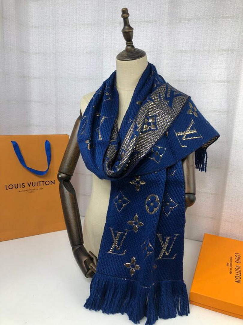 LV M72432 Louis Vuitton Logomania Scarf L60139
