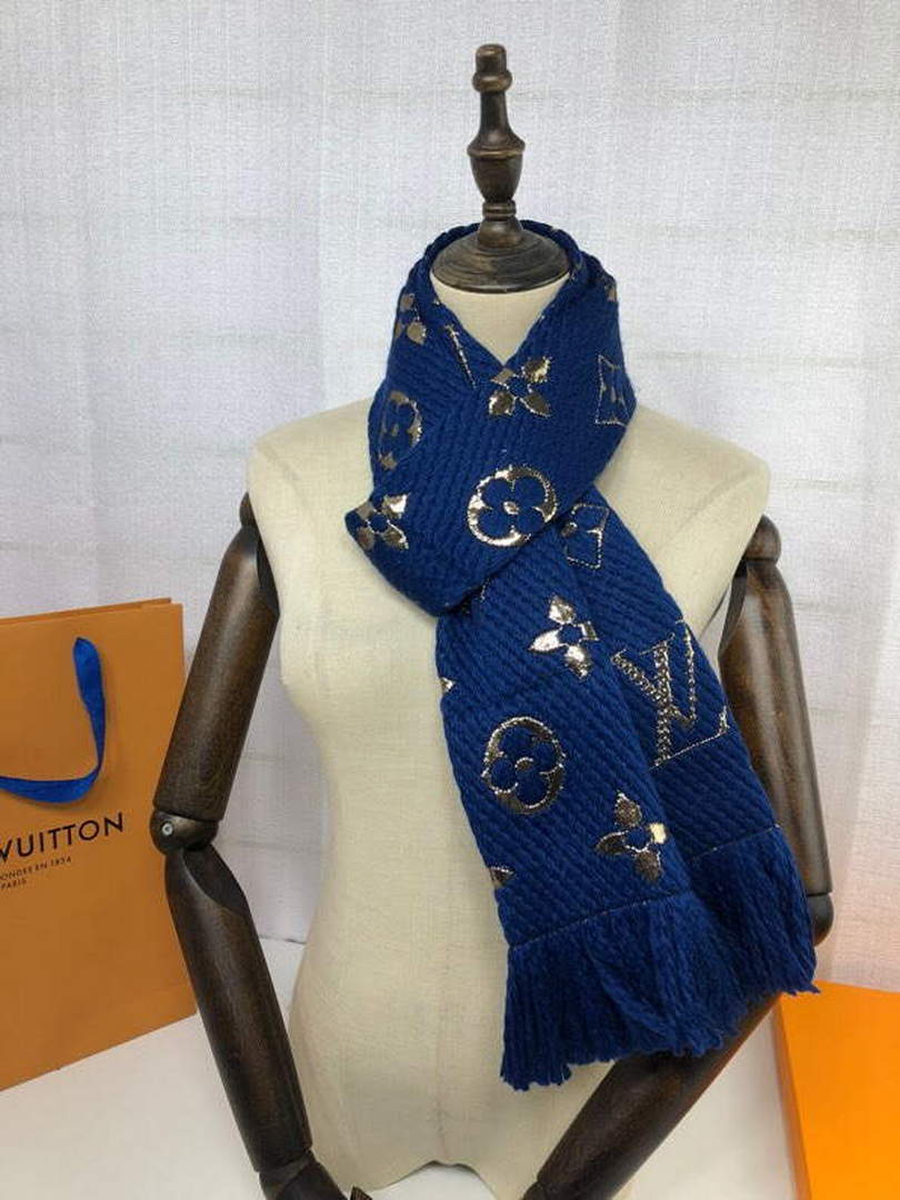 LV M72432 Louis Vuitton Logomania Scarf L60139