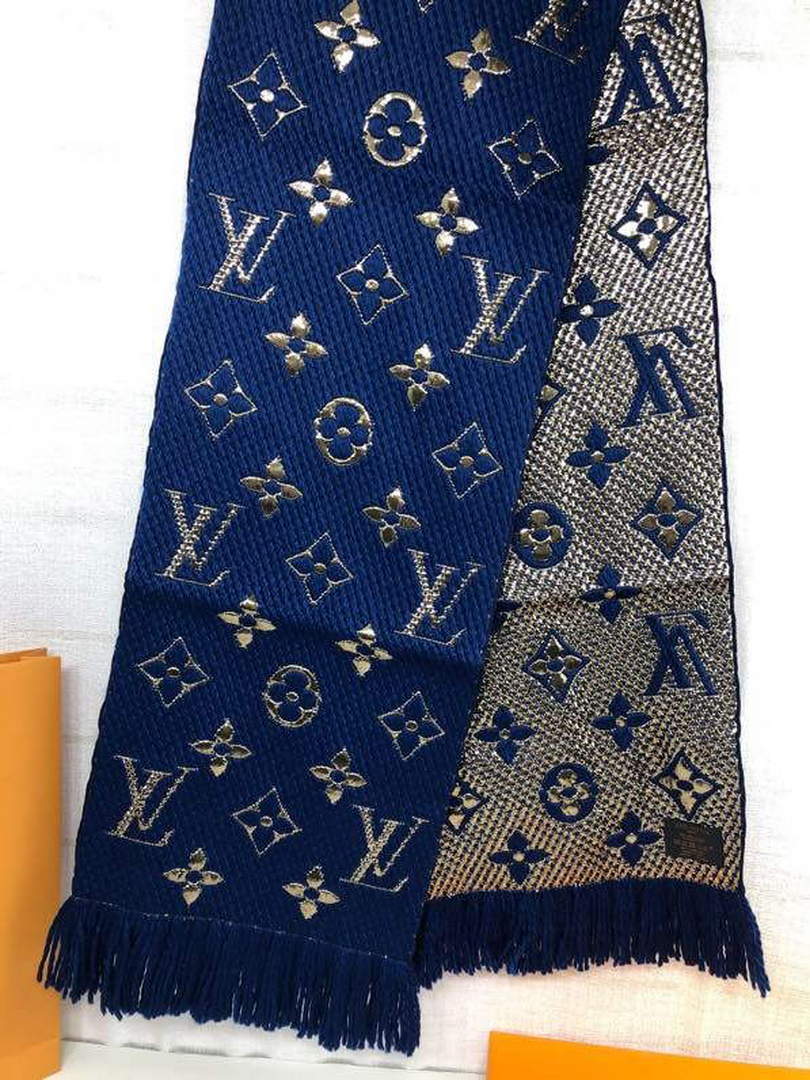 LV M72432 Louis Vuitton Logomania Scarf L60139