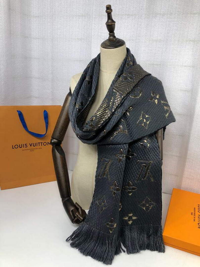 LV M72432 Louis Vuitton Logomania Scarf L60140