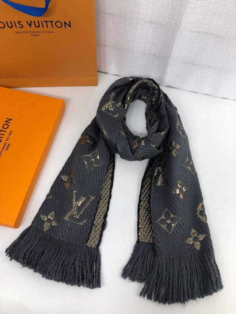 LV M72432 Louis Vuitton Logomania Scarf L60140