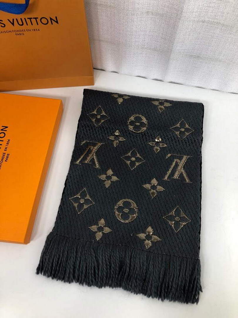 LV M72432 Louis Vuitton Logomania Scarf L60140