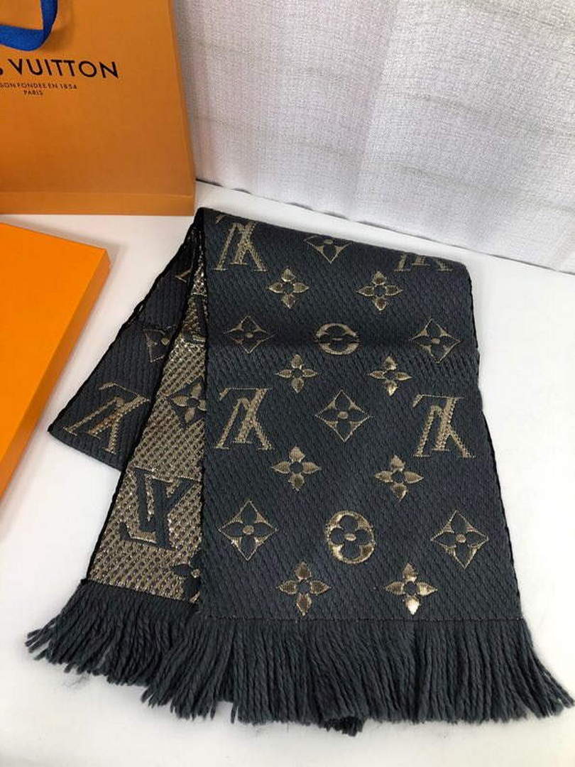 LV M72432 Louis Vuitton Logomania Scarf L60140