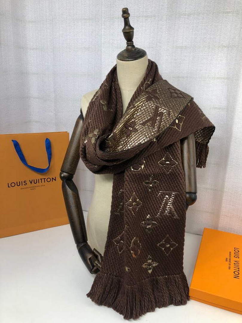 LV M72432 Louis Vuitton Logomania Scarf L60141