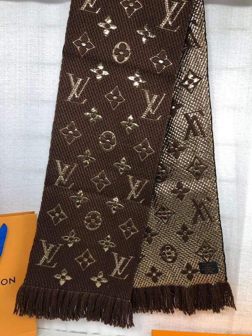 LV M72432 Louis Vuitton Logomania Scarf L60141