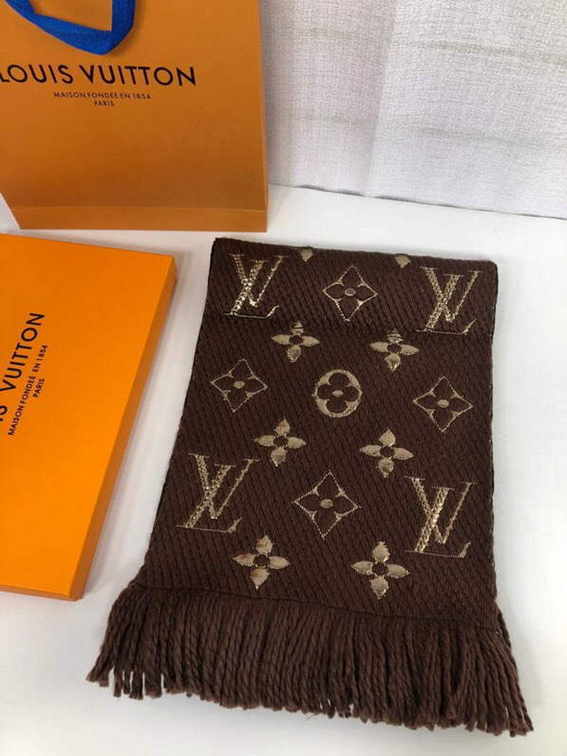 LV M72432 Louis Vuitton Logomania Scarf L60141