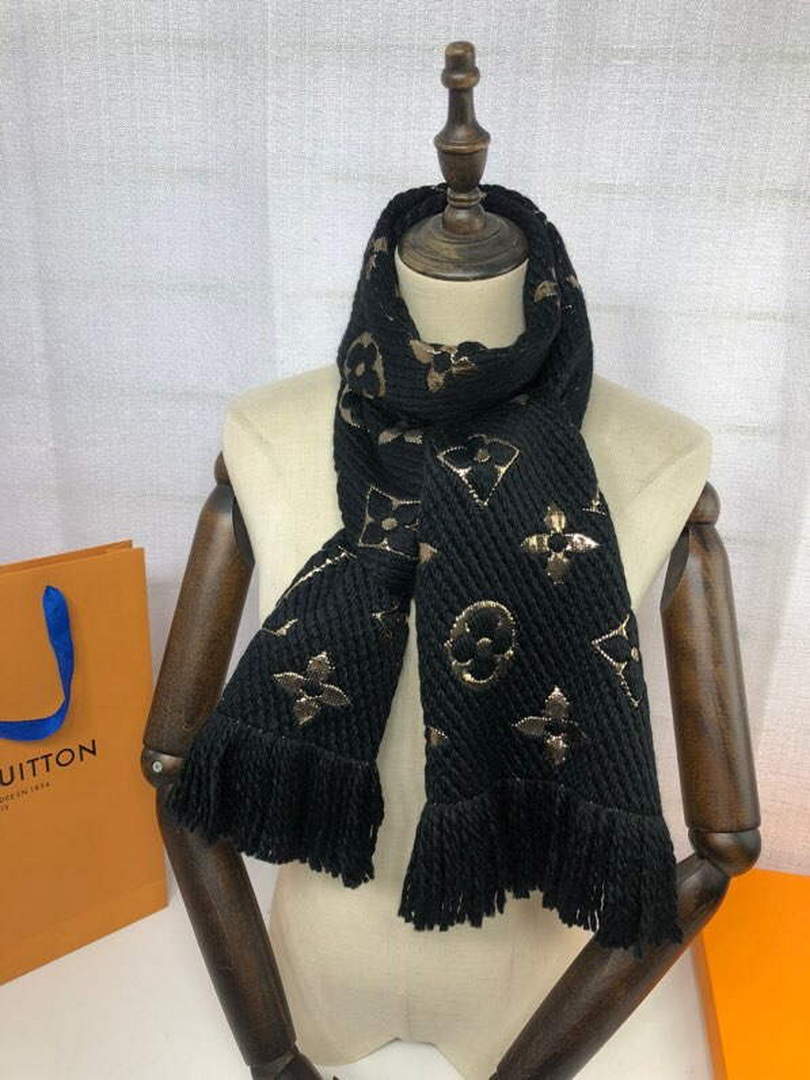 LV M72432 Louis Vuitton Logomania Scarf L60143
