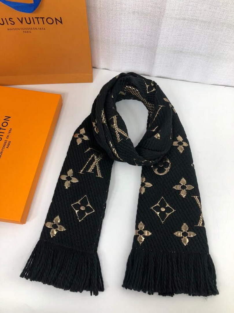 LV M72432 Louis Vuitton Logomania Scarf L60143