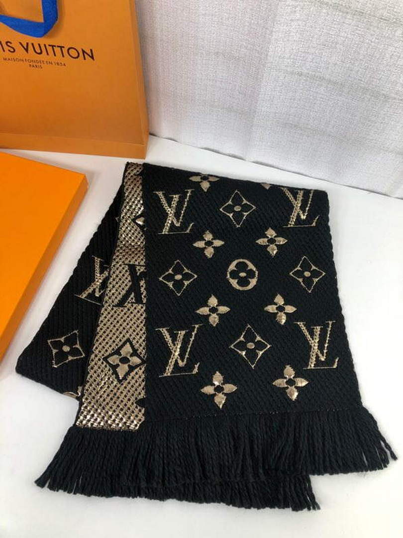 LV M72432 Louis Vuitton Logomania Scarf L60143