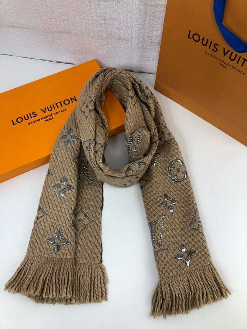 LV M72432 Louis Vuitton Logomania Scarf L60138