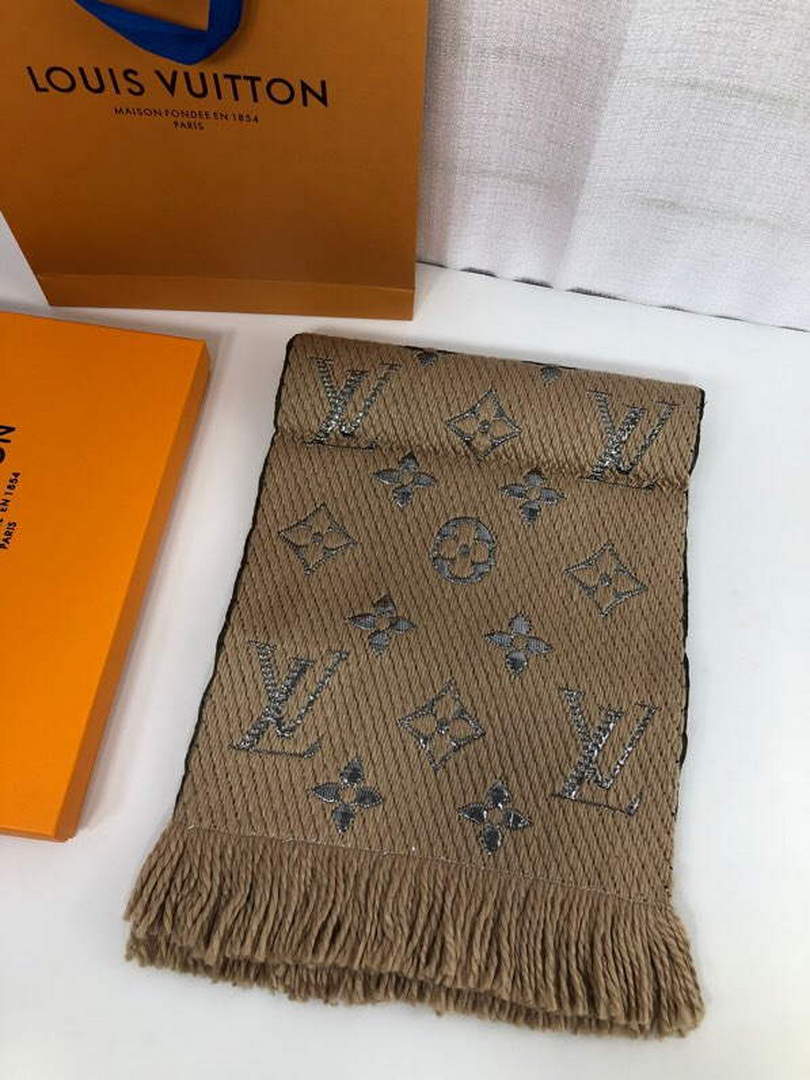 LV M72432 Louis Vuitton Logomania Scarf L60138
