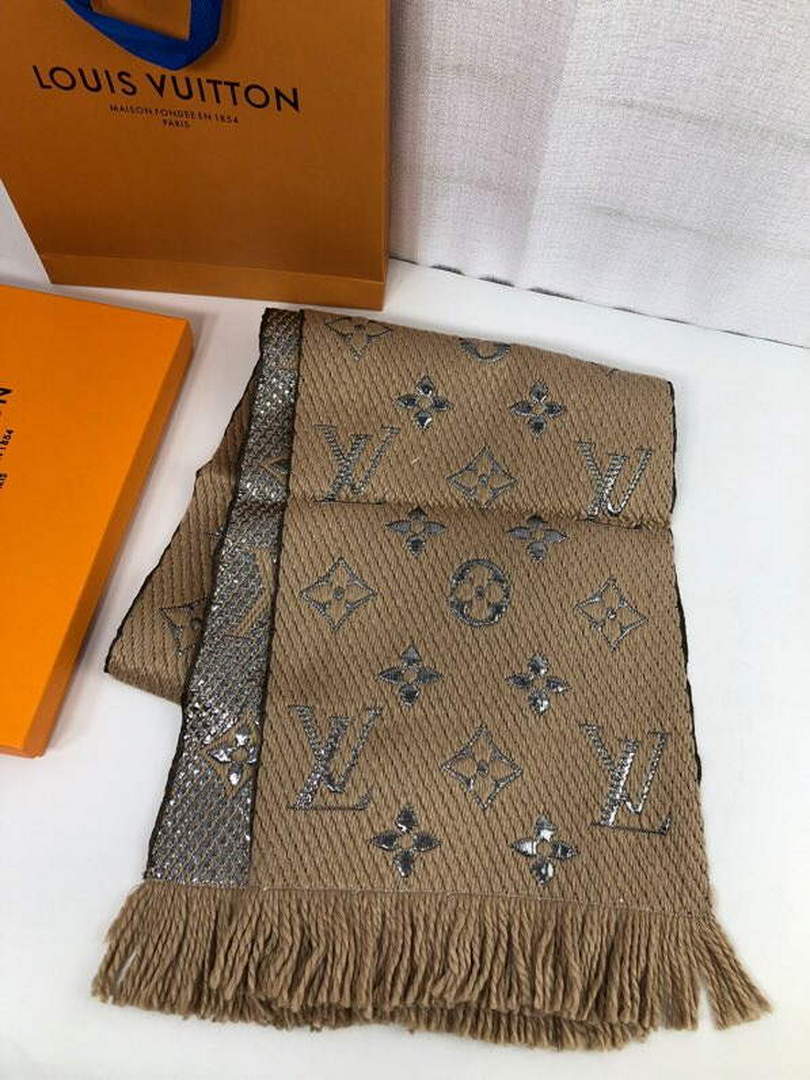 LV M72432 Louis Vuitton Logomania Scarf L60138