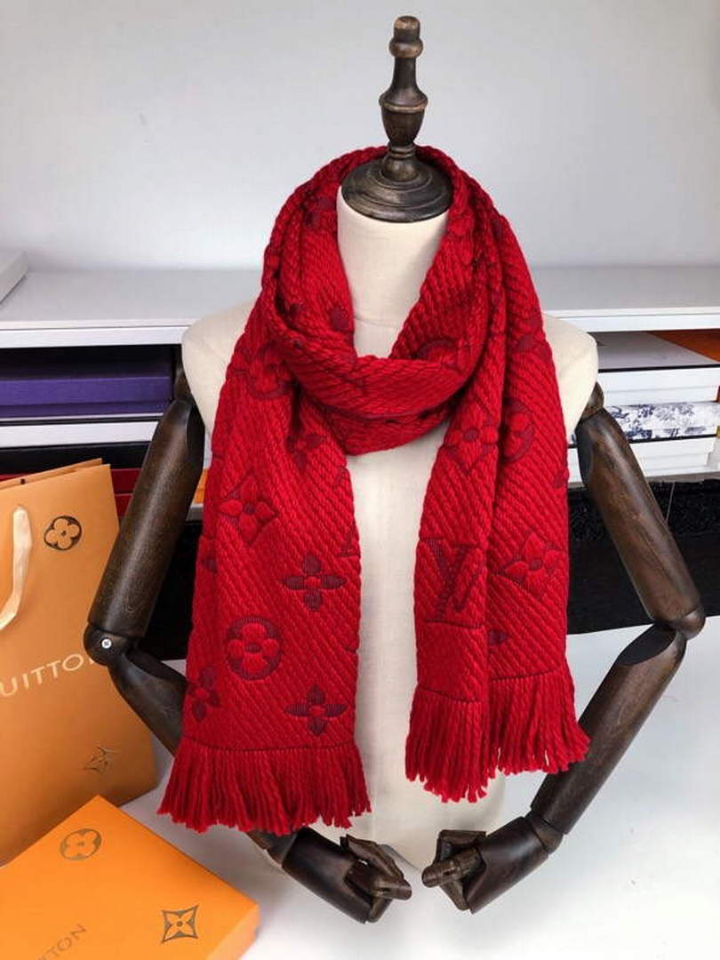 LV M72432 Louis Vuitton Logomania Scarf L60145